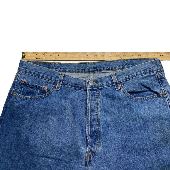 Levi’s 501 Button Fly Jeans Sz 40x30 - Picture 7 of 16
